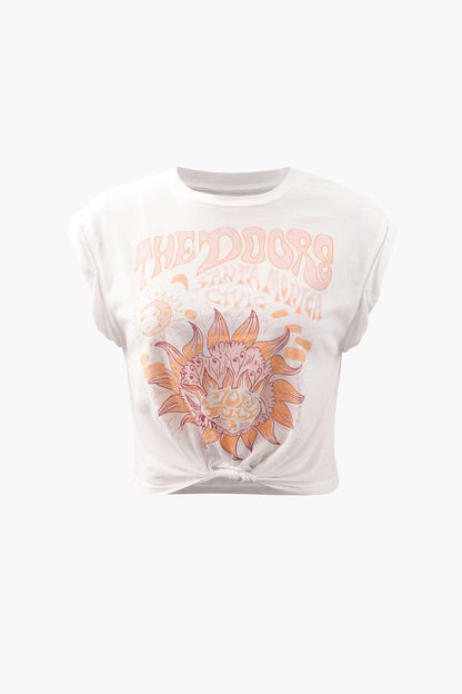 Zomerse Bloemenprint Knoopshirt