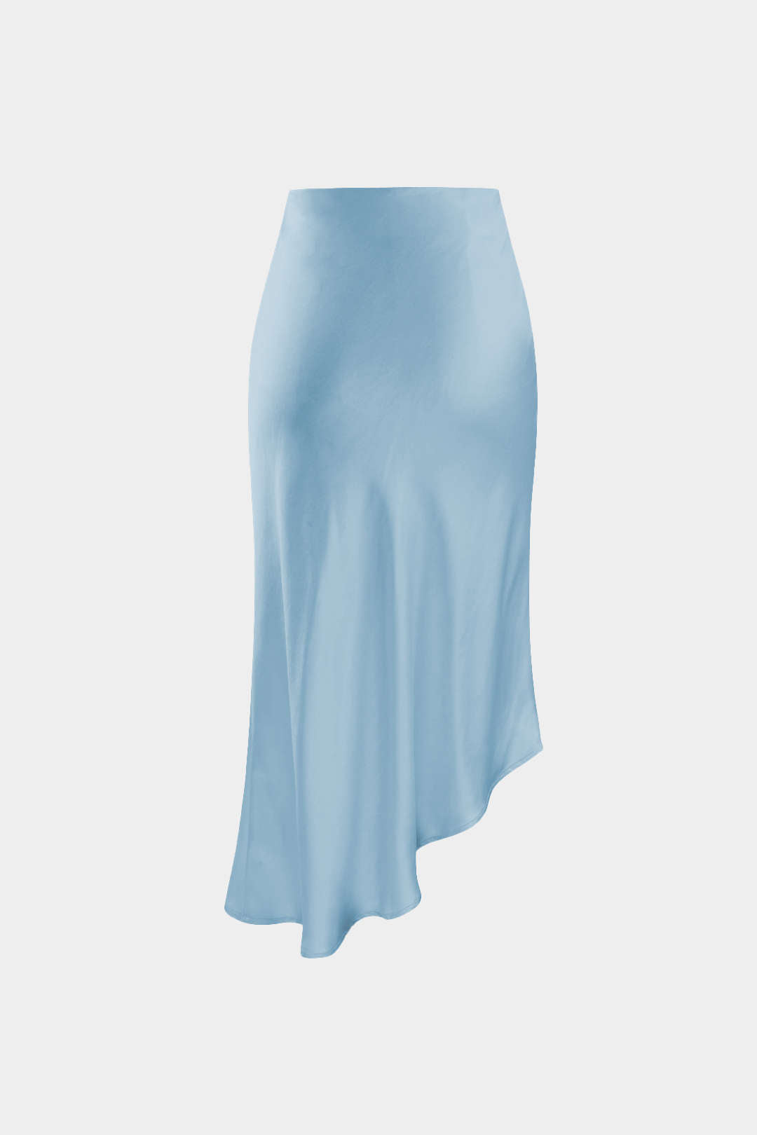 Satijne Split Rok met Knoopdetails