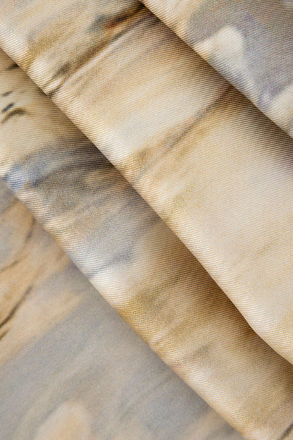 Marmer Look High Waist Broek