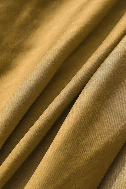 Satijne Split Rok met Knoopdetails