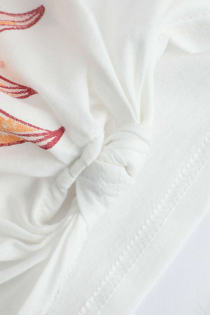 Zomerse Bloemenprint Knoopshirt