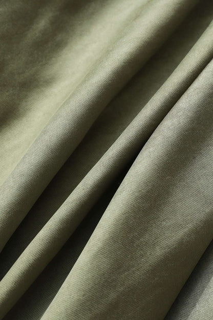 Satijne Split Rok met Knoopdetails