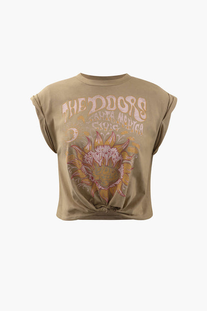 Zomerse Bloemenprint Knoopshirt